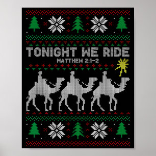Affiche 3 Sages Ce Soir Nous Chevauchons Noël