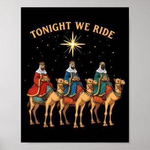 Affiche 3 Sages Ce Soir Nous Chevauchons Noël