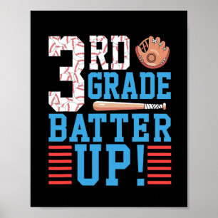 Affiche 3e année Retour à l'école 3e année Batterie vers l