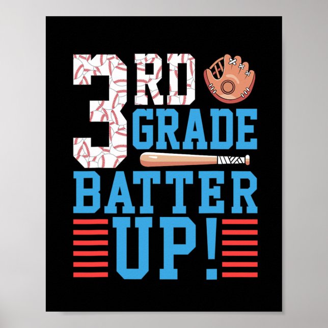 Affiche 3e année Retour à l'école 3e année Batterie vers l (Devant)