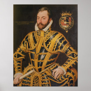 Affiche 3ème comte de William Somerset de Worcester