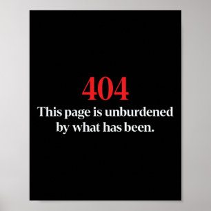 Affiche 404 Cette page est dégagée de ce qu'a été Trump