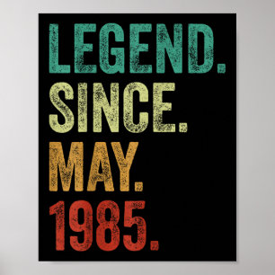 Affiche 40 ans de légende depuis mai 1985 40e anniversaire