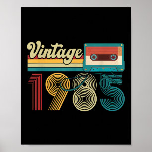Affiche 40 ans Vintage 1985 Cette bande 40e anniversaire