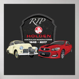 Affiche 40 years of Holden Manufacturing en Australia T-Sh