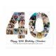 40e anniversaire Numéro 40 Collage photo Anniversa