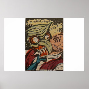 Affiche 40s Golden age horror comics   scary retro comic