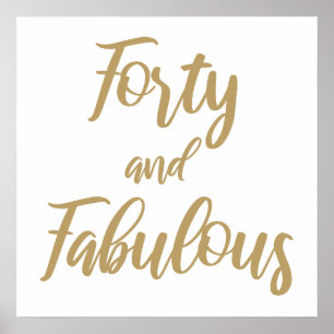 Affiche 40th Birthday Humor