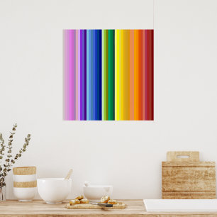 Affiche 42 bandes arc-en-ciel