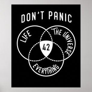 Affiche 42 La réponse à l'univers de la vie et tout TShi