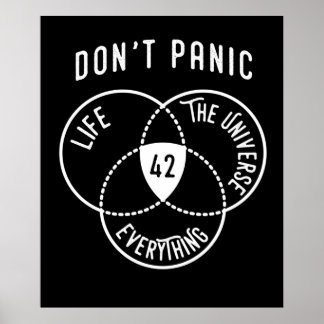 Affiche 42 La réponse à l'univers de la vie et tout TShi