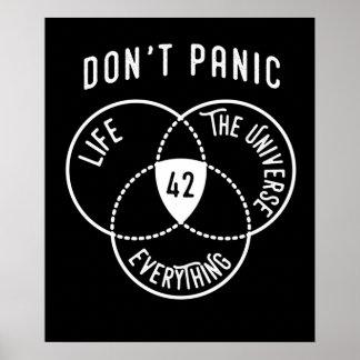 Affiche 42 La réponse à l'univers de la vie et tout TShi