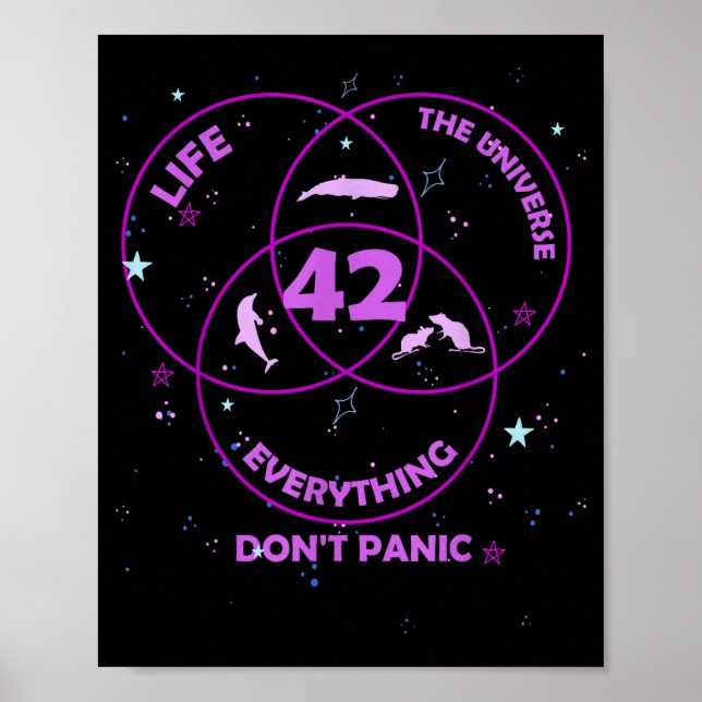 Affiche 42 Réponse à la vie à l'univers à tout  (Devant)