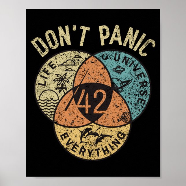 Affiche 42 Réponse à la vie l'univers et tout N' (Devant)