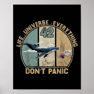 Affiche 42 Réponse à la vie l'univers et tout Ne