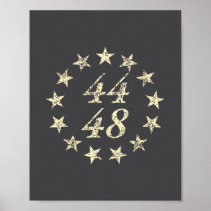 Affiche 44-48 Barack Obama pour président '28 2028 Vin