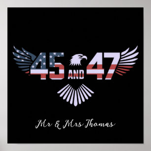 Affiche 45-47 Président 2024 Retour à la Maison Blanche