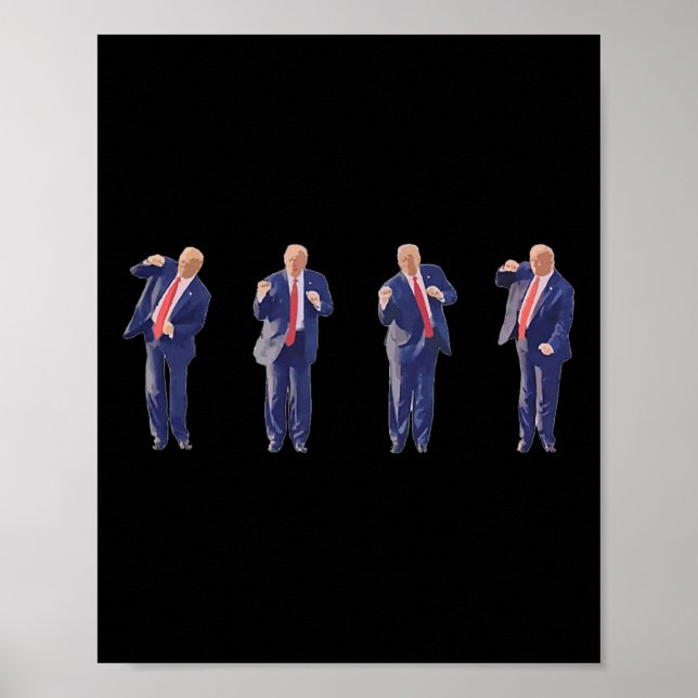 Affiche 45 Danse Donald Trump 47e Président Trump (Devant)