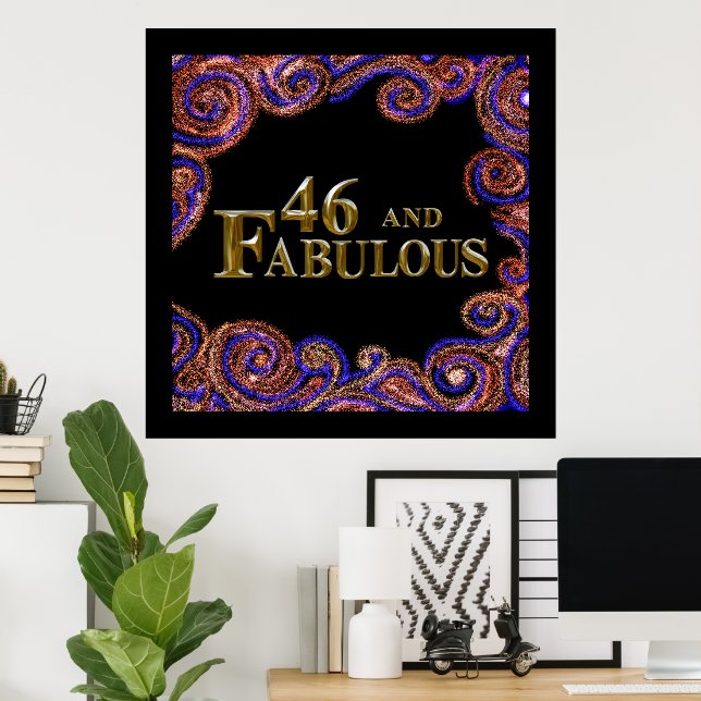 Affiche 46e anniversaire  (Bureau à domicile)