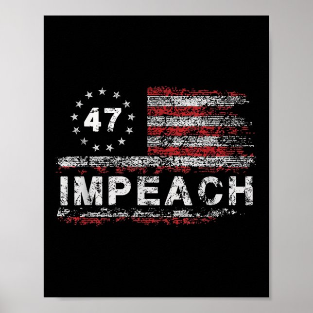 Affiche 47 Trump 47e président américain (Devant)