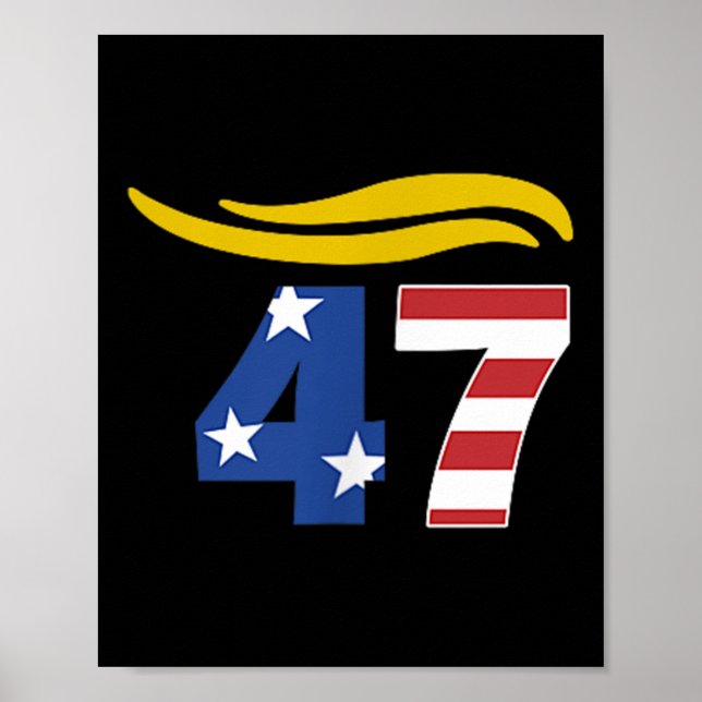 Affiche 47 Trump Cheveux _1 (Devant)