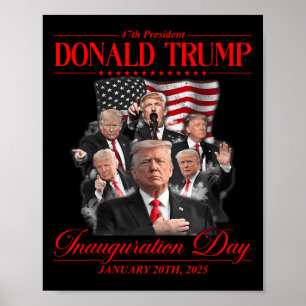 Affiche 47e Président des États-Unis Inauguration Trump 20