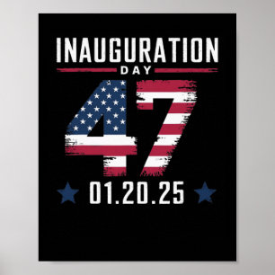 Affiche 47ème anniversaire de l'investiture du président D