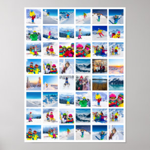 Affiche 48 Grille de Collage de Photos