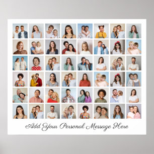 Affiche 48 Photo Collage Ajoutez Votre Propre Salutation