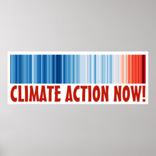 Affiche 48"x18" Global Warming Climate Change Action NOW!