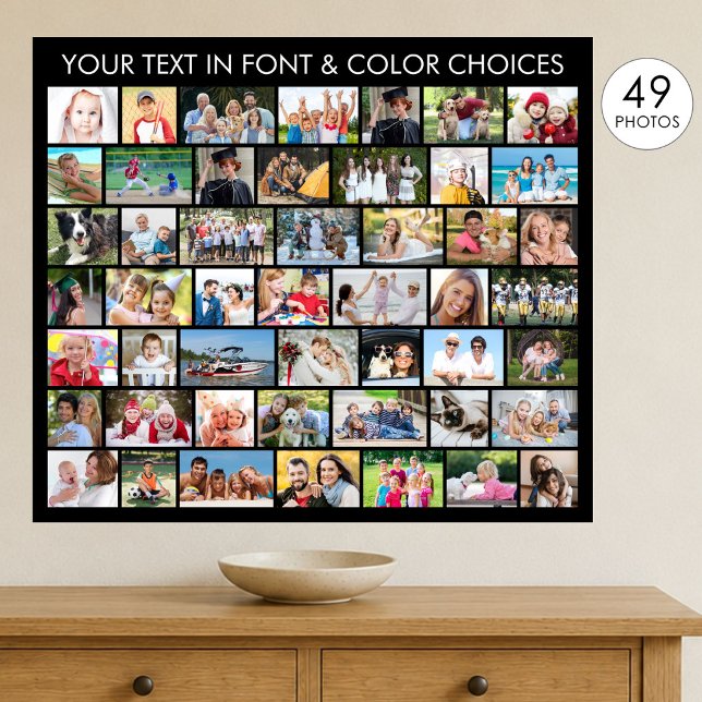 Affiche 49 Collage de photos Formes multiples Personnalisé (Créateur téléchargé)