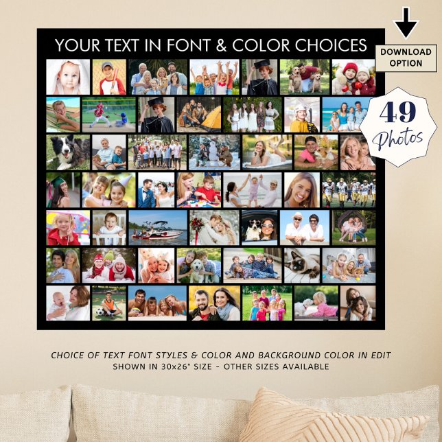 Affiche 49 Collage de photos Formes multiples Personnalisé (Créateur téléchargé)