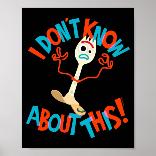 Affiche 4 Forky Je ne sais rien à ce sujet  (Devant)