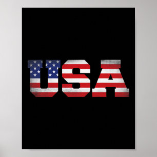 Affiche 4 Juillet 4 Juillet Us Amérique Drapeau Enfants P