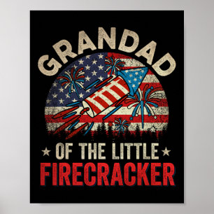 Affiche 4 juillet Anniversaire Grand De La Petite Firecra