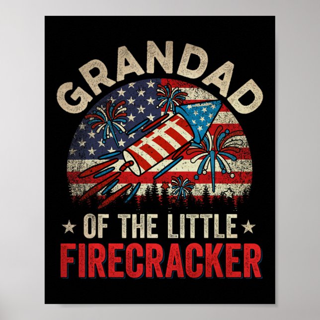 Affiche 4 juillet Anniversaire Grand De La Petite Firecra (Devant)