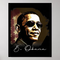 4 juillet Barack Obama Président Portrait Patrio