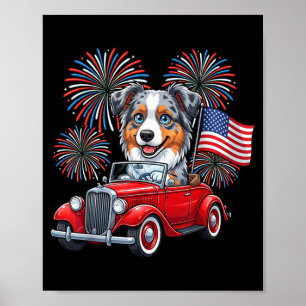 Affiche 4 juillet Berger Australien Drôle