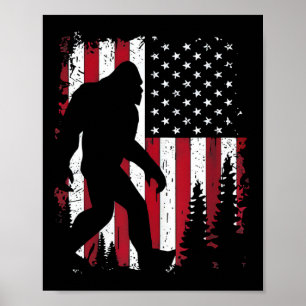 Affiche 4 juillet Bigfoot Sasquatch
