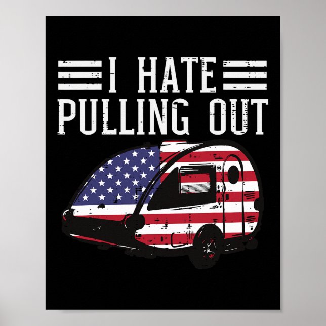 Affiche 4 juillet Camping Hate Sortir America Men W (Devant)