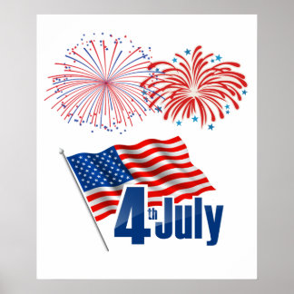 Affiche 4 juillet célébration