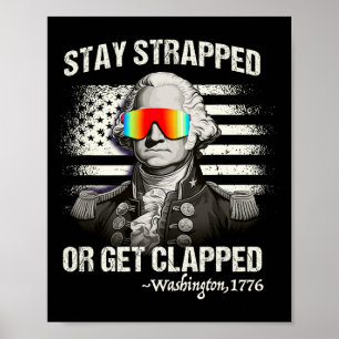 Affiche 4 juillet Chemise drôle Reste bloquée Reste bloqué