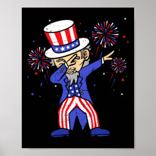 Affiche 4 juillet Chemises Pour Enfants Drôle Dabbing Oncl