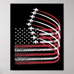 Affiche 4 juillet Drapeau Américain Patriotique Usa Pour M