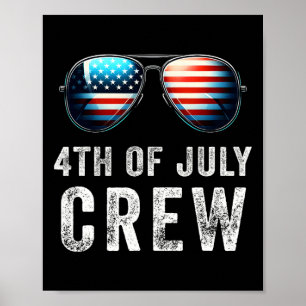 Affiche 4 juillet Équipage Correspondant aux vêtements de 