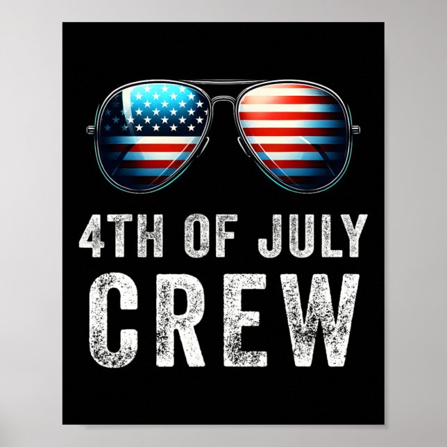 Affiche 4 juillet Équipage Correspondant aux vêtements de  (Devant)