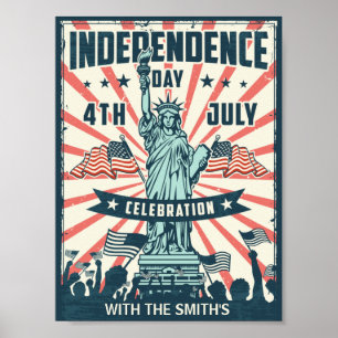 Affiche 4 juillet fête de l'Indépendance