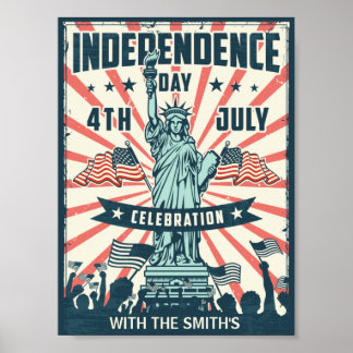 Affiche 4 juillet fête de l'Indépendance