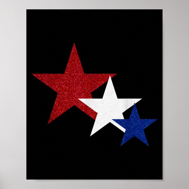 Affiche 4 juillet Fête du 4 juillet Indépendance (Devant)