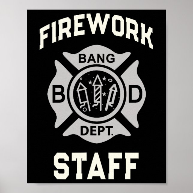 Affiche 4 juillet Incendie de l'équipe de pompier sécurité (Devant)